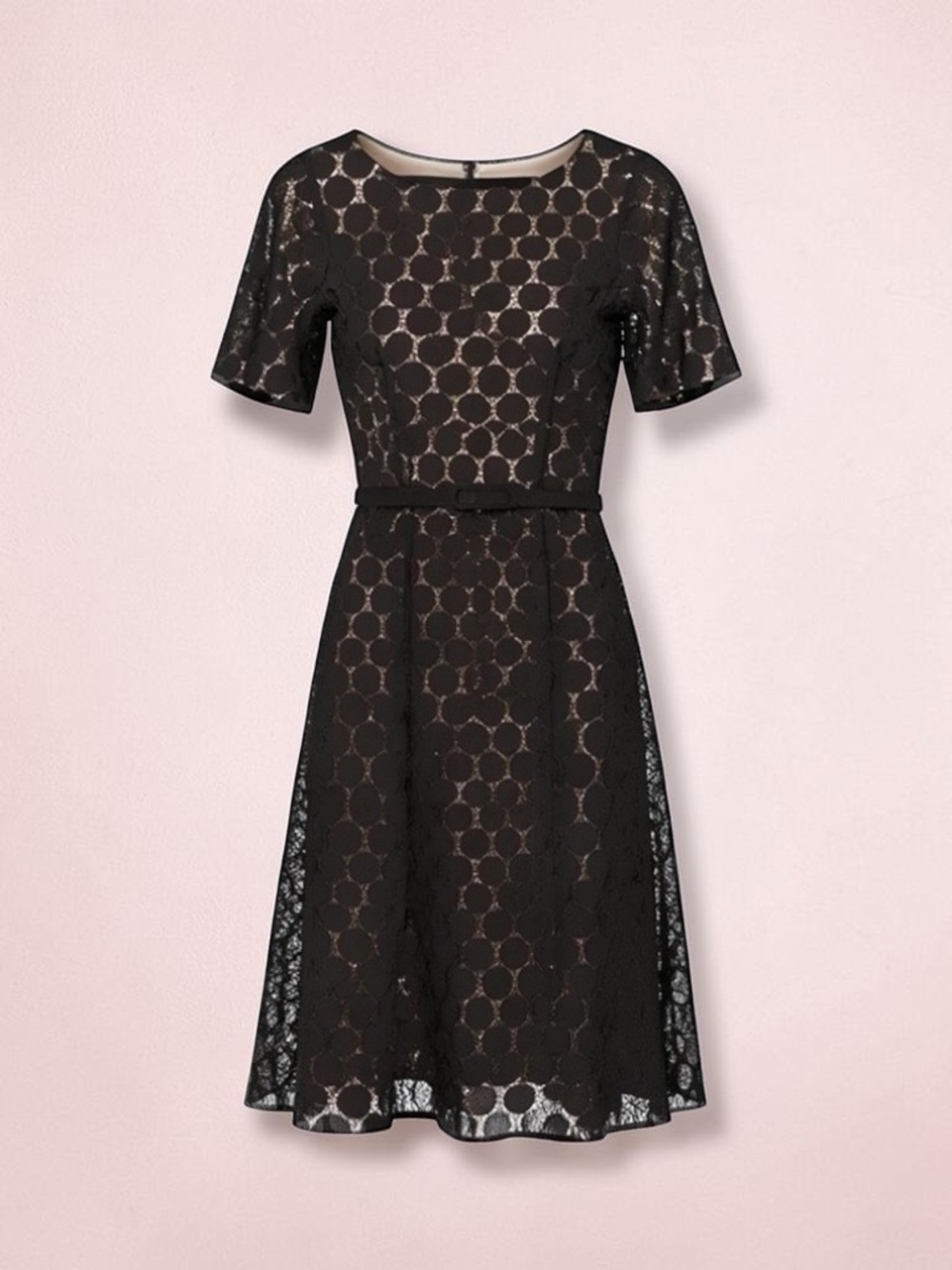 Julian Taylor New York Black Lace A-Line Cocktail Dress – Size 12